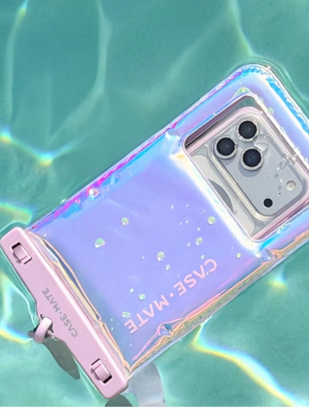 case-mate Iridescent Lavender Waterproof Floating Phone Case Crossbody